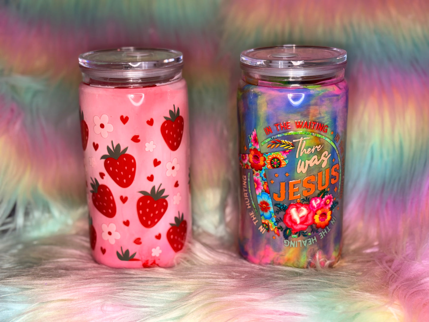 Strawberry Shortcake 16oz Acrylic Paint Snow Globe