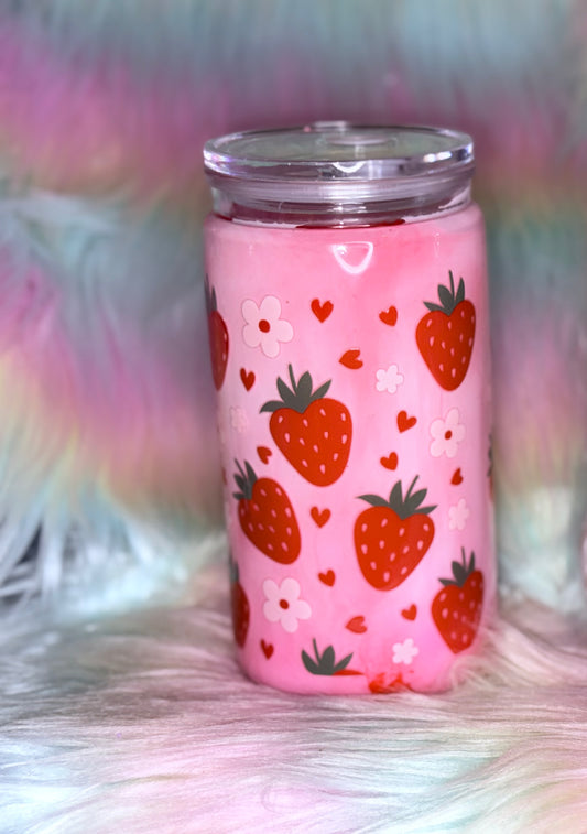 Strawberry Shortcake 16oz Acrylic Paint Snow Globe