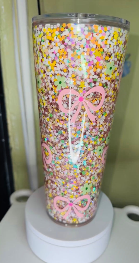 Ready to ship 24oz Snow Globe (Bows)